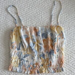 Abercrombie & Fitch Floral Camisole in Blue and Yellow